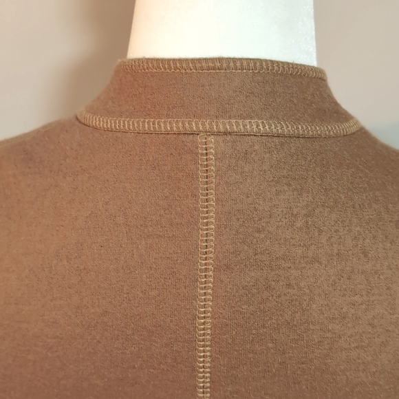 Sandra Angelozzie Women's Camel,Woolen Zippered Suit Jacket/Blazer,Size 36. - Picture 6 of 11